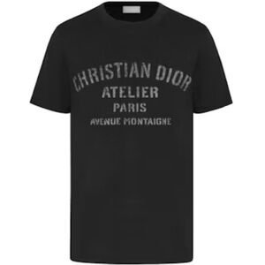 Christan Dior atelier paris Black Graphic Tee for Men